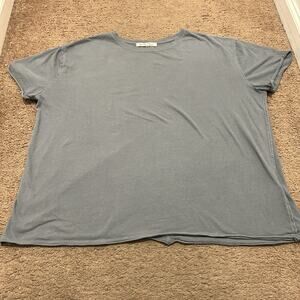 We The Free Oversized Basic Tee Size Medium Grayish Blue